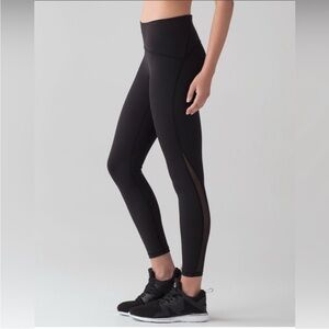 Lululemon Train Times 7/8 Black Pant 25" Size 6